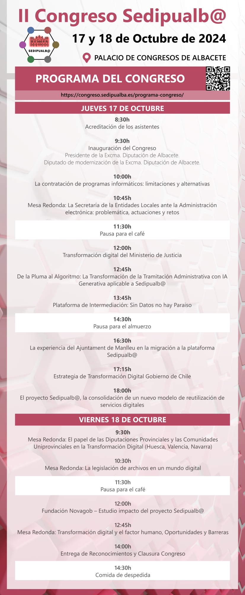 Programa II Congreso Sedipualb@
